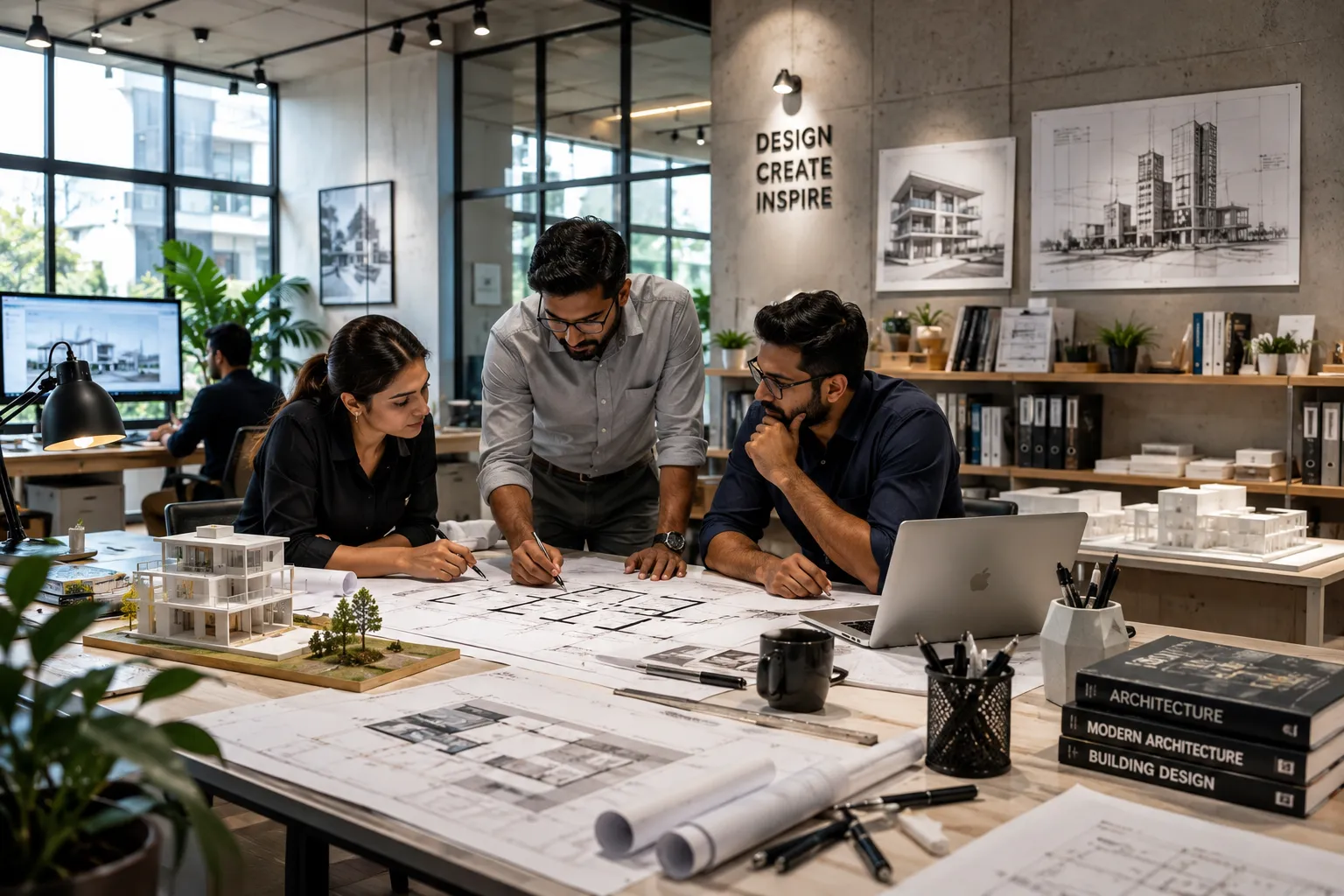 Architectural drawings and design work