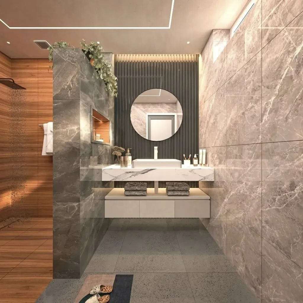 Ensuite bathroom with walk-in shower