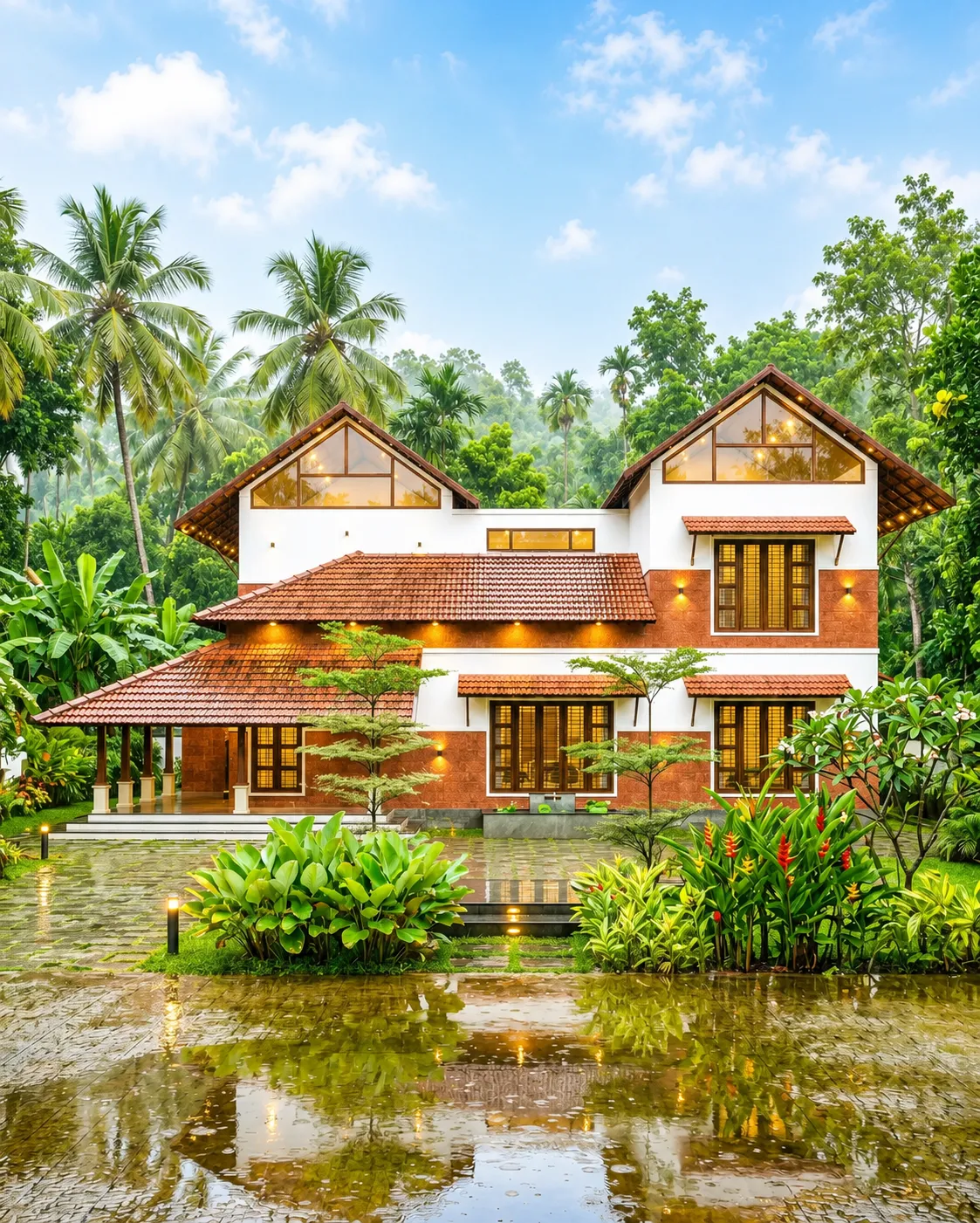 Outdoor terrace and landscaped surrounds